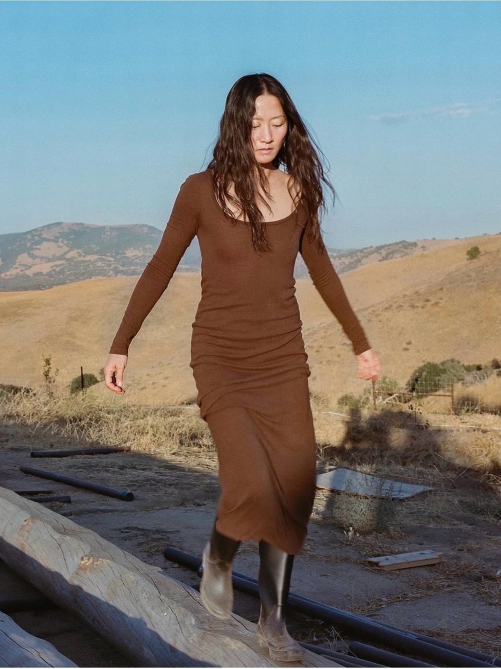 Ozma Claudia Dress in Manzanita